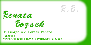renata bozsek business card